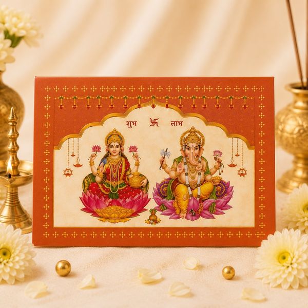 Laxmi Maa & Lord Ganesh  999 silver 1 gm coin gifting hamper